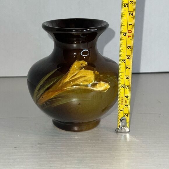 Rozanne Rozane Early Roseville Pottery Vase Signed Numbered Multicolor Collectab - Picture 2 of 8